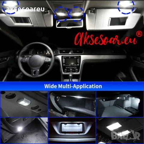 2 броя Нови габарити BAX9S с 10 LED диода крушка H6W-DC 12 V габаритни крушки фарове дневни светлини, снимка 9 - Аксесоари и консумативи - 49961803