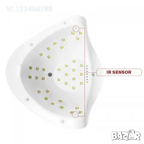 Комбинирана лампа за маникюр и педикюр SUNX5 UV/LED 54W,, снимка 5 - Други - 49749303