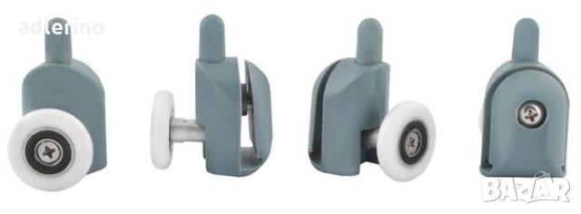 Колела за душ кабина, водачи за вратички на душкабина - комплект от 8 бр., снимка 5 - Душове - 34469485