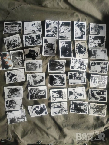 Продавам картички панаир: Арнолд, Рамбо, Брус Лий, ВАН Бастен,Чък Норис ...