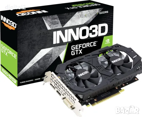 Видеокарта Inno3D GeForce GTX 1660 SUPER TWIN X2 OC RGB ,12м гаранция