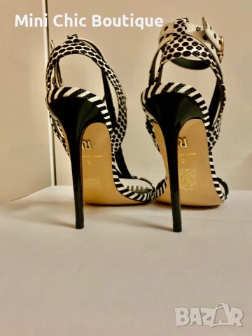 River Island сандали – НОВИ – №38  – дизайнерски модел Black Spot, снимка 3 - Дамски обувки на ток - 54129107