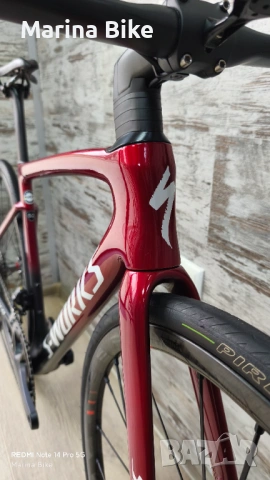 Карбонов шосеен велосипед Specialized Tarmac SL7 S-Works Ultegra Di2 Fulcrum | 52, снимка 8 - Велосипеди - 54159209