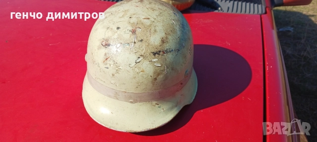  	немска алуминиева пожарникарска каска М42 фосфоресираща, снимка 4 - Антикварни и старинни предмети - 52158121