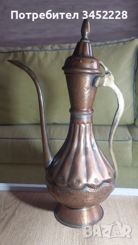 кана медна голяма за ценители височина 47см 