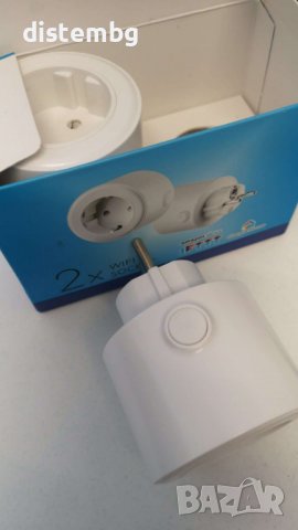 Интелигентен Wifi захранващ щепсел 16A       2хWIFI  SOCKET, снимка 2 - Други стоки за дома - 36591623