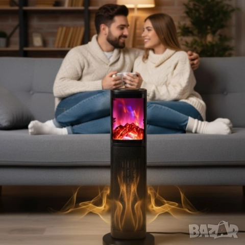 Вентилаторна PTC керамична печка Rosberg R51970IF, 2000W, 2 степени, Защита 55R51970IF, снимка 3 - Друга електроника - 52131223