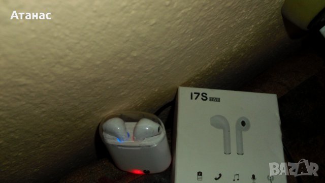  Безжични слушалки I7S TWS с Bluetooth и кутия за зареждане, снимка 3 - Безжични слушалки - 36645727