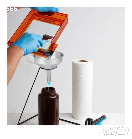 Фуния от неръждаема стомана + Филтър за смола 3D принтер, снимка 2 - Други стоки за дома - 52996393