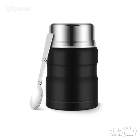 Термо Купа терос за течна твърда храна за училище * за офиса * Без BPA free * Стомана 500 мл., снимка 4 - Кутии за храна - 47255934