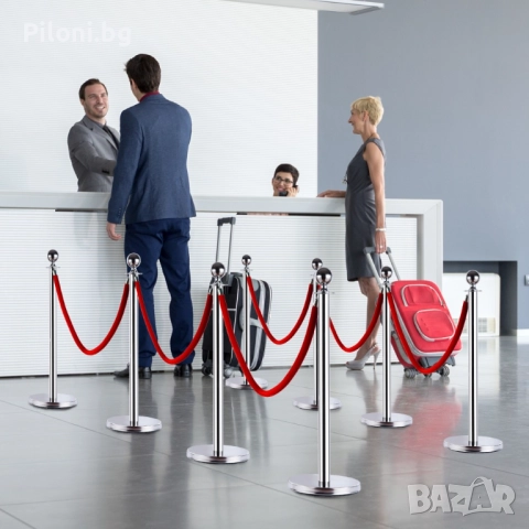 Ограничителна стойка/колче с въже с цвят по избор, снимка 9 - Друго търговско оборудване - 52811316