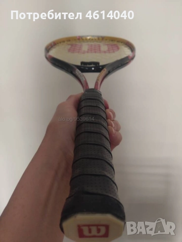 Ракета Wilson soft shock, с калъфа, снимка 2 - Тенис - 52654152