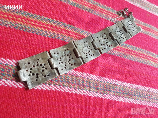 Възрожденска сребърна гривна , снимка 3 - Антикварни и старинни предмети - 53889798