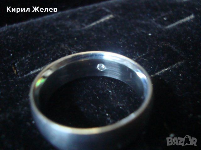 СТОМАНЕН ПРЪСТЕН с ОТВЪТРЕ ВГРАДЕН СКЪПОЦЕНЕН КАМЪК МНОГО ОРИГИНАЛЕН ТИП ХАЛКА 19695, снимка 14 - Пръстени - 32101929