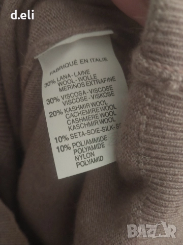 Cashmere Italy 🇮🇹 Size M-L Кашмир, Вълна, Коприна , снимка 6 - Блузи с дълъг ръкав и пуловери - 47628758