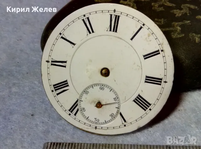 МЕХАНИЗЪМ от РЯДЪК СТАР ШВЕЙЦАРСКИ ДЖОБЕН ЧАСОВНИК с ПОРЦЕЛАНОВ РИМСКИ ЦИФЕРБЛАТ 25772