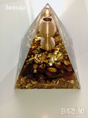  Оргонова пирамида - Генератор на енергия от естествени кристали, снимка 4 - Декорация за дома - 44476924