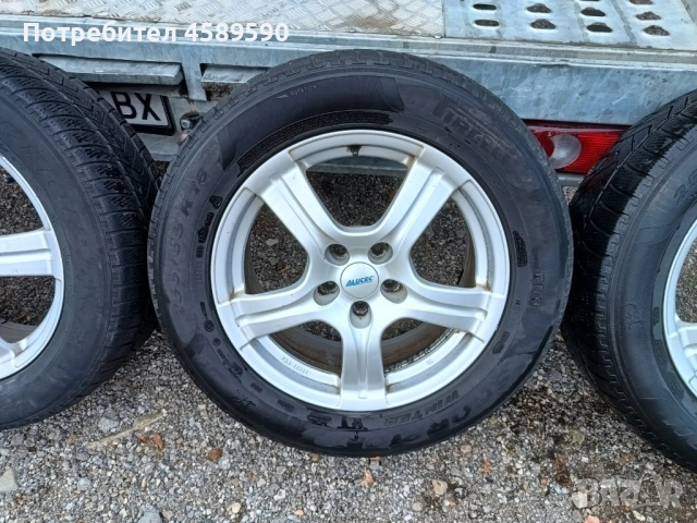 Алуминиеви джанти ALUTEC 18цола 5x112+ ЗИМНИ ГУМИ Pirelli 225/55/18 за Mercedes/Vw/Skoda/Seat/Audi, снимка 6 - Гуми и джанти - 51808208