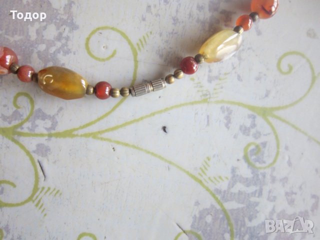 Уникален гердан колие с естествени камъни 1, снимка 3 - Колиета, медальони, синджири - 34022065