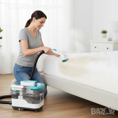 Портативна прахосмукачка с пара – 2 в 1 мокро и сухо почистване на мебели, дивани и килими
