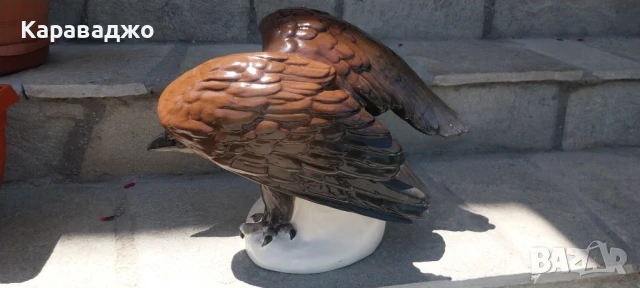 Голям Порцеланов Орел, снимка 14 - Статуетки - 50527604