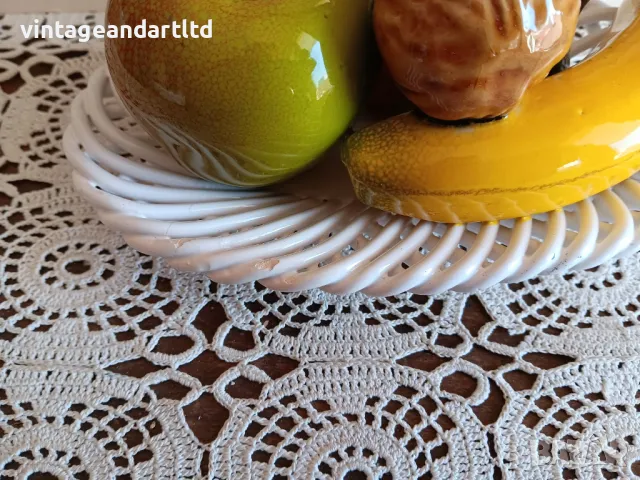 Порцелан фруктиера, снимка 5 - Антикварни и старинни предмети - 47483593