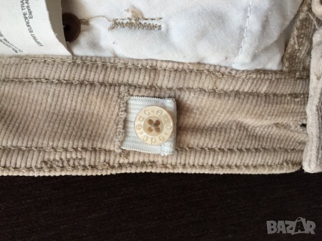 Детски бермуди ESPRIT оригинал, за 158см., от кадифе, бежови джинси, като нови!!!, снимка 7 - Детски панталони и дънки - 11374549