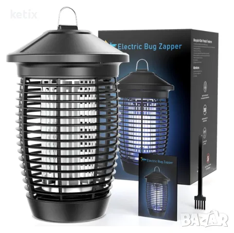 Електрическа лампа за унищожаване на насекоми с кука, снимка 5 - Други стоки за дома - 49570399