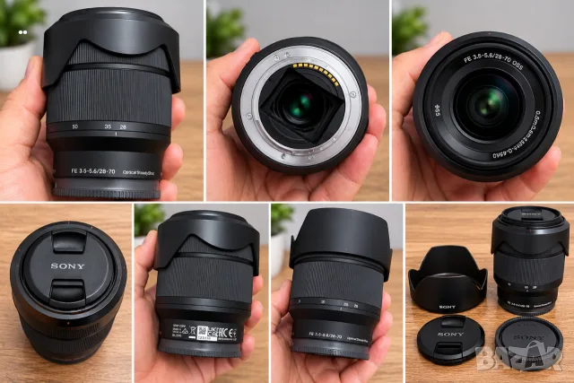 Sony FE 28–70mm OSS – НЕИЗПОЛЗВАН, КАТО НОВ, ОТ ОРИГИНАЛЕН КОМПЛЕКТ