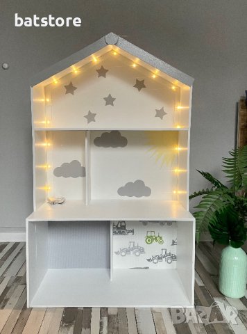 Детска етажерка къщичка, снимка 2 - Мебели за детската стая - 38841201