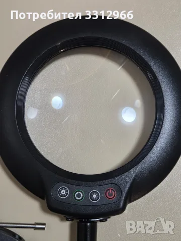 LED лупа за четене и работа със стяга (LED Magnifying Lamp with Clamp), снимка 2 - Настолни лампи - 55873487