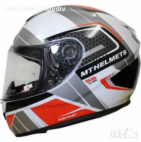 Каска MT Rapide Global Промоция!!! мото мотор писта ПРОМО!, снимка 8 - Аксесоари и консумативи - 49244135
