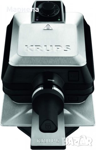 Krups Professional F DD9 5D гофретник, сребрист, черен, уред за белгийски вафли, снимка 1 - Гофретници - 37999183