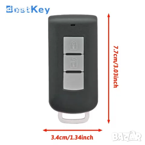 Кутийка за ключ с 2 бутона за Mitsubishi, Keyless Go / Proximity Smart Key, с авариен ключ, снимка 4 - Аксесоари и консумативи - 55843948