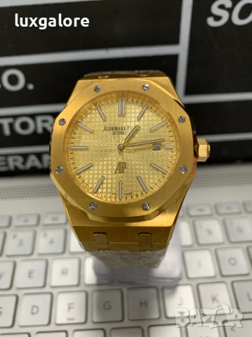 Мъжки часовник Audemars Piguet Royal Oak Gold с автоматичен механизъм, снимка 3 - Мъжки - 51138774