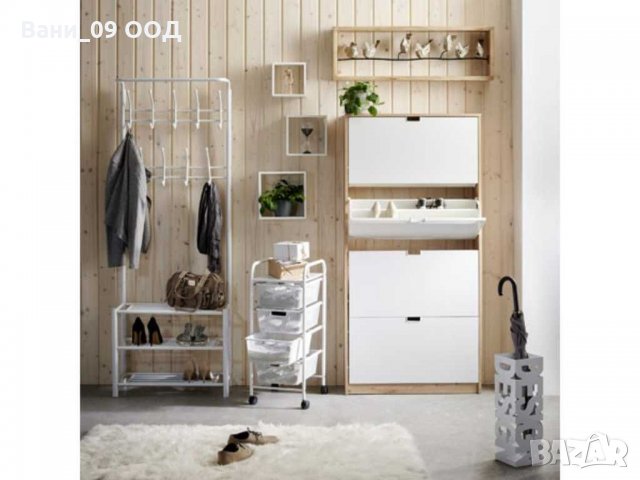 Стоманена закачалка и етажерка за обувки 2 в 1!, снимка 2 - Закачалки - 31569067