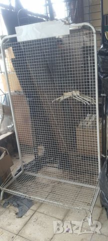 Решетка стелаж със стойка и долна кошница 