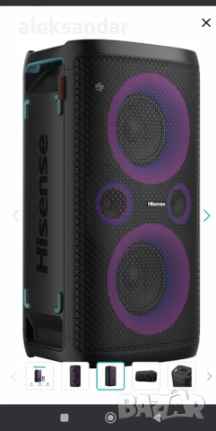 Hisense Party Тонколона, снимка 2 - Караоке - 53271964