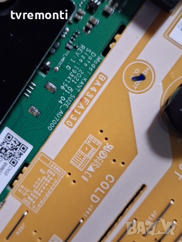 Захранване BA43FA130 за 43-инчов телевизор Samsung Модел UE43AU7172U, с дисплей CY-BA043HGER1V, снимка 2 - Части и Платки - 52016356