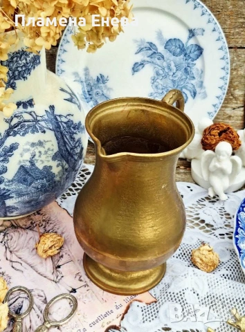 масивна бронзова кана, снимка 5 - Антикварни и старинни предмети - 53173087