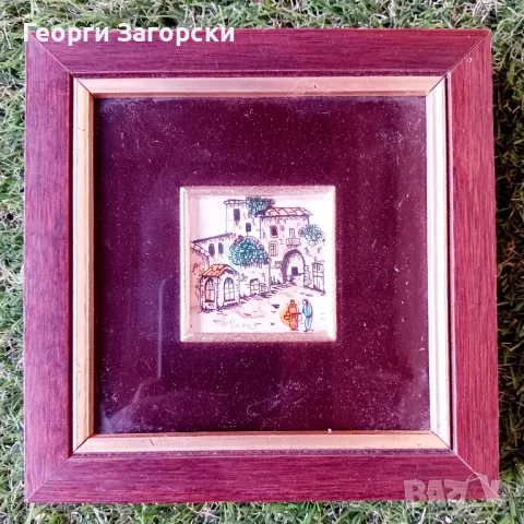 Картина рисувана върху сребърно  фолио, снимка 11 - Картини - 50305680