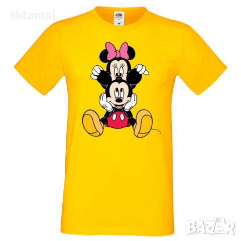 Мъжка тениска Mickey & Minnie 3 Подарък,Изненада,Рожден ден, снимка 10 - Тениски - 36575481