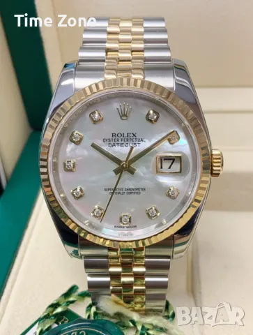 Rolex Datejust 31mm Steel Pink Dial Diamond Дамски Различни Варианти, снимка 13 - Дамски - 48182845