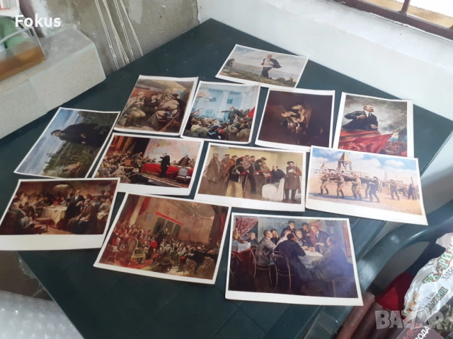 Комплект стари руски картички с Ленин, снимка 3 - Антикварни и старинни предмети - 53315490