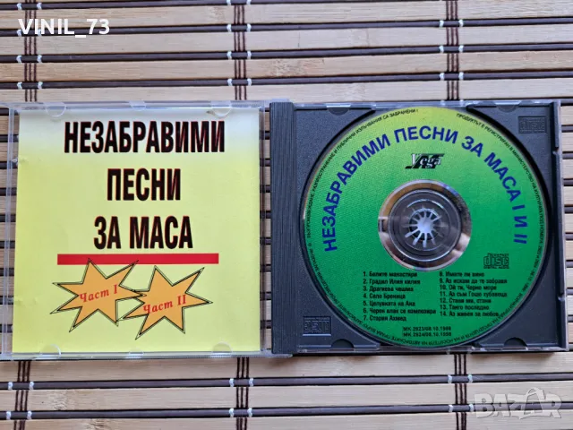 Тодор Върбанов – Незабравими Песни За Маса (Част I & II), снимка 2 - CD дискове - 49906661