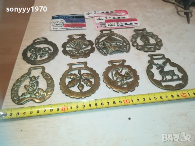 МЕД МЕСИНГ 8 БР ЗА 125ЛВ 0311241114, снимка 2 - Антикварни и старинни предмети - 47820150