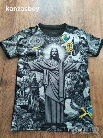 BRAZIL X JESUS ​​2024/25 black edition jersey - юношеска тениска р-р 164см, снимка 4 - Тениски - 54242577