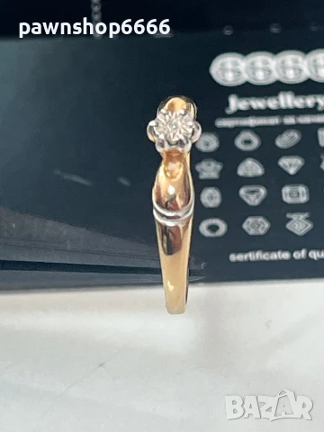 Сребърен пръсте 925 с позлата, снимка 6 - Колиета, медальони, синджири - 50466687