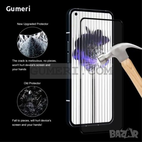 Nothing Phone (2) Стъклен Протектор За Целия Дисплей Full Glue, снимка 3 - Фолия, протектори - 42209939