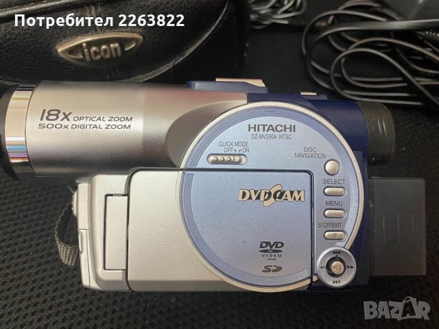 Видеокамера Hitachi, снимка 3 - Камери - 31588766